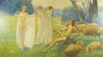 Carlos Shwabe, The Judgement of Paris Fine Art Reproduction Oil Painting