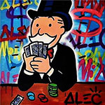 Alec Monopoly, Poker Fine Art Reproduction Oil Painting