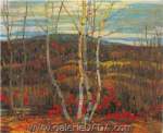 Alexander Y. Jackson, Maple and Birches Fine Art Reproduction Oil Painting