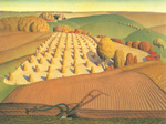Grant Wood, Fall Plowing Fine Art Reproduction Oil Painting