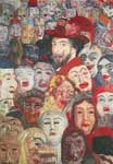 James Ensor, Ensor with Masks Fine Art Reproduction Oil Painting