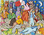 James Rizzi, Liberty Leading the People Fine Art Reproduction Oil Painting