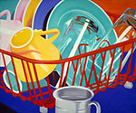 James Rosenquist, Dishes Fine Art Reproduction Oil Painting