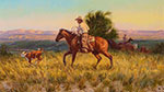 Joe Beeler, Ropin the Runaway Fine Art Reproduction Oil Painting