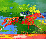 Leroy Neiman, Big Red Secretariat Fine Art Reproduction Oil Painting