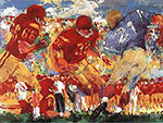 Leroy Neiman, Crosstown Rivalry Fine Art Reproduction Oil Painting