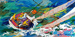 Leroy Neiman, Yawl Sailing Fine Art Reproduction Oil Painting