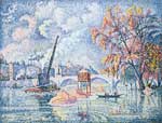 Paul Signac, Flood at the Pont Royal, Paris Fine Art Reproduction Oil Painting