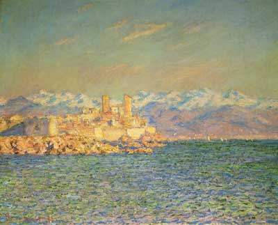 Gemaelde Reproduktion von Claude Monet Die alte Festung von Antibes