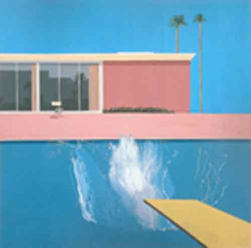 Gemälde Reproduktion von David Hockney Ein größerer Spritzer
