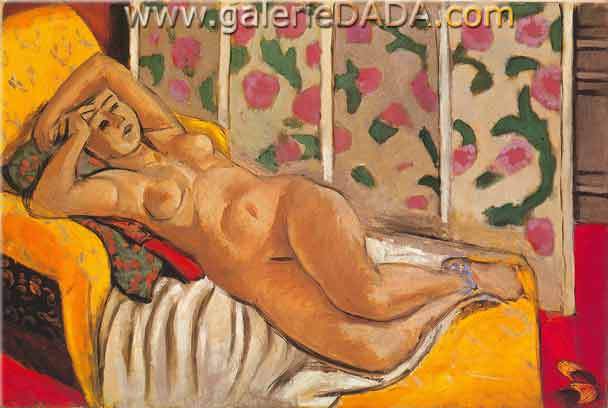 Gemaelde Reproduktion von Henri Matisse Gelber Avantgarde