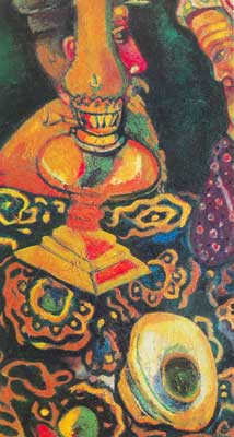 Gemaelde Reproduktion von Marc Chagall Stilleben mit Lampen