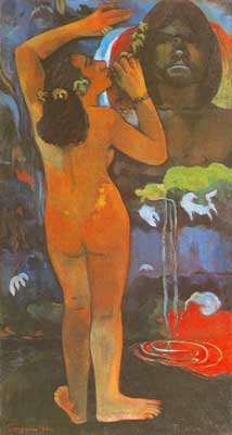 Gemaelde Reproduktion von Paul Gauguin Mond und Erde