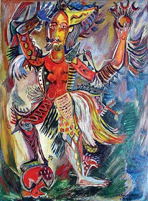 Gemälde Reproduktion von Rene Portocarrero 