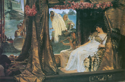 Gemälde Reproduktion von Sir Lawrence Alma-Tadema Anthony und Kleopatra