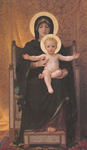 Gemaelde Reproduktion von Adolphe-William Bouguereau Die Jungfrau mit Kind