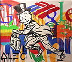 Gemälde Reproduktion von Alec Monopoly Derzeit