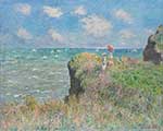 Gemälde Reproduktion von Claude Monet Der Weg zu den Klippen
