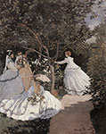 Gemaelde Reproduktion von Claude Monet Frauen im Garten