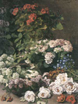 Gemaelde Reproduktion von Claude Monet Frühlingsblumen