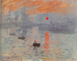 Gemaelde Reproduktion von Claude Monet Imposition-Sunrising