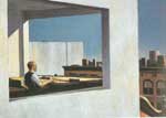 Gemälde Reproduktion von Edward Hopper Büro in einer kleinen Stadt