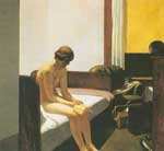 Gemaelde Reproduktion von Edward Hopper Hotel Raum