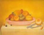 Gemaelde Reproduktion von Fernando Botero, Frutas