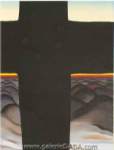 Gemälde Reproduktion von Georgia OKeeffe Black Cross New Mexico