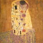 Gemaelde Reproduktion von Gustave Klimt Der Kuss