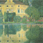 Gemaelde Reproduktion von Gustave Klimt Schloss Kammer auf dem Attersee