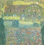 Gemaelde Reproduktion von Gustave Klimt Villa am Attersee