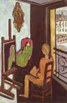 Gemaelde Reproduktion von Henri Matisse Der Maler und sein Modell