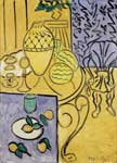 Gemaelde Reproduktion von Henri Matisse Gelbes und blaues Interieur