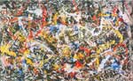 Gemaelde Reproduktion von Jackson Pollock Konvergenz 10
