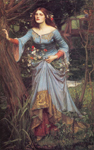 Gemälde Reproduktion von John William Waterhouse Ophelia