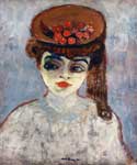 Gemälde Reproduktion von Kees van Dongen Hut mit Kirschen