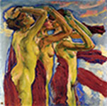 Gemälde Reproduktion von Koloman Moser Die drei Gnade