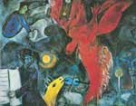 Gemaelde Reproduktion von Marc Chagall Der fallende Angel