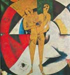 Gemaelde Reproduktion von Marc Chagall Homosexualität an Apolinaire