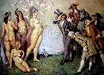 Gemälde Reproduktion von Norman Lindsay Die Einführung