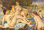 Gemaelde Reproduktion von Pierre August Renoir Die Badegäste (Le Grandes Baigneuse)