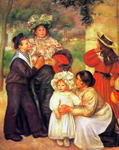 Gemaelde Reproduktion von Pierre August Renoir Die Familie der Künstler