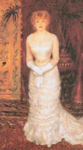 Gemaelde Reproduktion von Pierre August Renoir Porträt der Schauspielerin Jeanne Samary