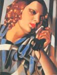 Gemaelde Reproduktion von Tamara de Lempicka Das Telefon II