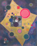 Gemaelde Reproduktion von Vasilii Kandinsky Akzent in Pink