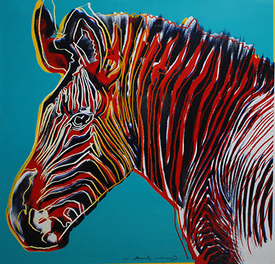 Andy Warhol Zebra reproduccione de cuadro
