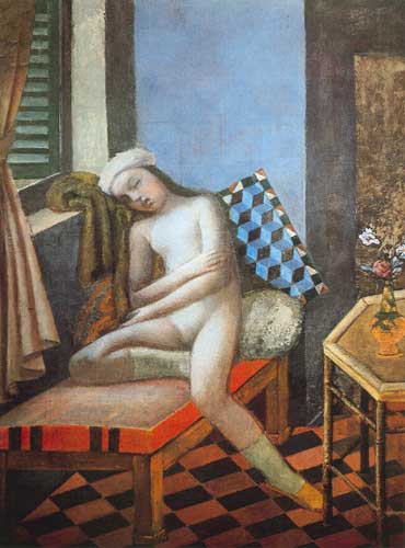 Balthasar Balthus Nida durmiente. reproduccione de cuadro