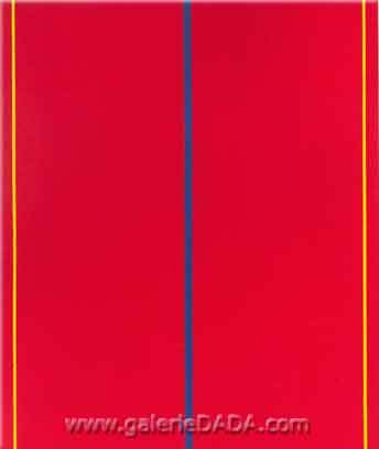 Barnett Newman ¿Quién teme al amarillo rojo y al azul II? reproduccione de cuadro
