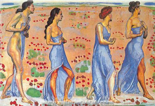 Ferdinand Hodler Emoción reproduccione de cuadro